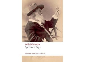 9780198861386 - Specimen Days - Walt Whitman Taschenbuch