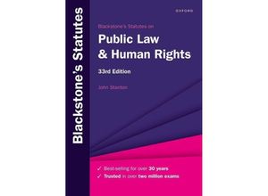 9780198890409 - Blackstones Statutes on Public Law & Human Rights - John Stanton Taschenbuch