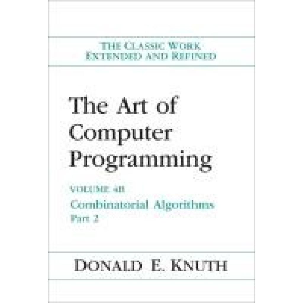 9780201038064 - The Art of Computer Programming Volume 4B - Donald E Knuth Gebunden