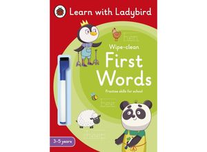 9780241515594 - Learn with Ladybird   First Words A Learn with Ladybird Wipe-Clean Activity Book 3-5 years - Ladybird Kartoniert (TB)