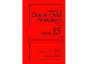 9780306442735 - Advances in Clinical Child Psychology Gebunden