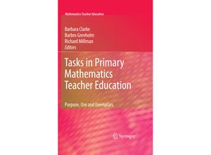 9780387096681 - Tasks in Primary Mathematics Teacher Education Gebunden