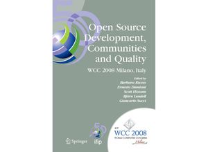 9780387096834 - Open Source Development Communities and Quality Kartoniert (TB)