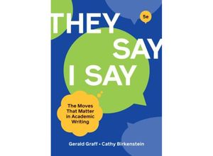 9780393538700 - They Say   I Say - Gerald Graff Cathy Birkenstein Kartoniert (TB)