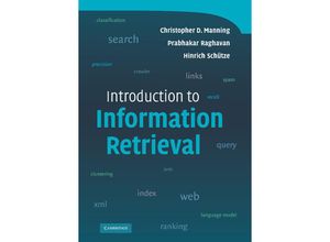 9780521865715 - Introduction to Information Retrieval - Christopher D Manning Prabhakar Raghavan Hinrich Schütze Gebunden