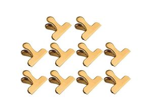 9780583502337 - Woosien - 10er-Pack Pommes-Beutel-Clips Edelstahl 76 cm robuste Tüten-Clips für Küche und Büro