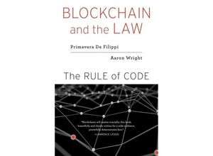 9780674241596 - Blockchain and the Law - Primavera De Filippi Kartoniert (TB)