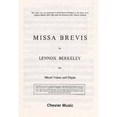 9780711922280 - Missa brevis op 57