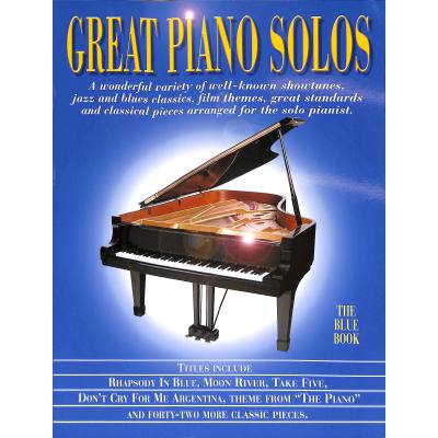 9780711973206 - Great piano solos blue book