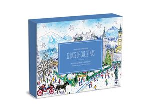 9780735370098 - Michael Storrings 12 Days of Christmas Advent Puzzle Calendar - Galison