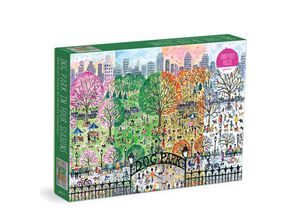 9780735373099 - Michael Storrings Dog Park in Four Seasons 1000 Piece Puzzle - Galison