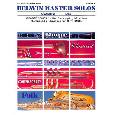 9780769279565 - Belwin master solos 1 - easy