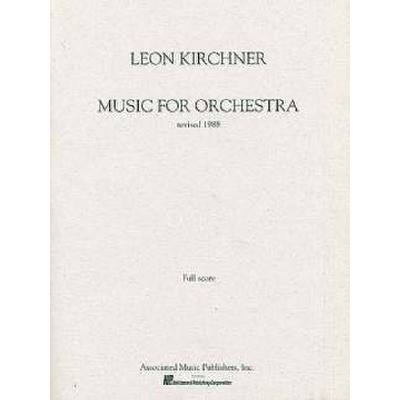 9780793509713 - Music for orchestra (1988 Revision)