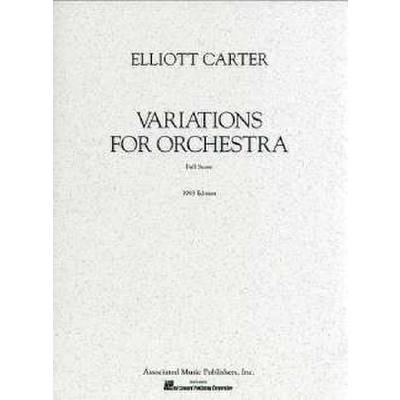 9780793531219 - Variations for orchestra