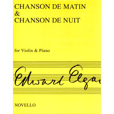 9780853601722 - Chanson de matin + Chanson de nuit op 15 1 + 2