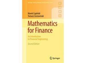 9780857290816 - Springer Undergraduate Mathematics Series   Mathematics for Finance - Marek Capinski Tomasz Zastawniak Kartoniert (TB)