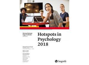 9780889375475 - Zeitschrift für Psychologie   Journal of Psychology   226 1   Hotspots in Psychology 2018 Kartoniert (TB)