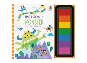 9781035700516 - Fingerstempeln-Reihe   Fingerstempeln Monster - Fiona Watt Gebunden