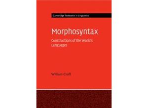 9781107474611 - Morphosyntax - William Croft Kartoniert (TB)