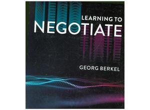 9781108811071 - Learning to Negotiate - Georg Berkel Kartoniert (TB)