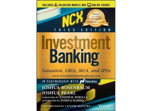 9781119706182 - Investment Banking - Joshua Pearl Joshua Rosenbaum Gebunden