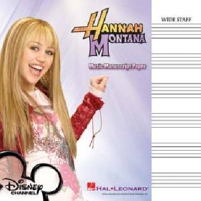 9781423462354 - Hannah Montana music manuscript paper