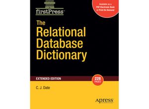 9781430210412 - The Relational Database Dictionary Extended Edition - Christopher Date Kartoniert (TB)