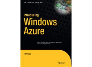 9781430224693 - Introducing Windows Azure - Henry Li Kartoniert (TB)