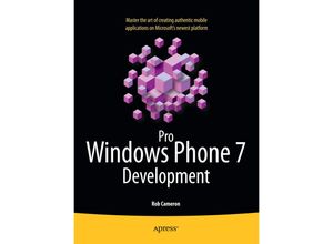 9781430232193 - Pro Windows Phone 7 Development - Rob Cameron Kartoniert (TB)