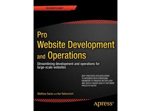 9781430239697 - Pro Website Development and Operations - Matthew Sacks Kartoniert (TB)