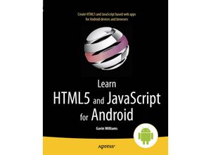 9781430243472 - Learn HTML5 and JavaScript for Android - Gavin Williams Kartoniert (TB)