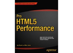 9781430245247 - Pro HTML5 Performance - Jay Bryant Mike Jones Kartoniert (TB)