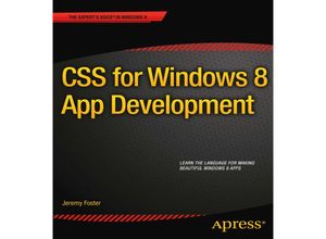 9781430249832 - CSS for Windows 8 App Development - Jeremy Foster Kartoniert (TB)