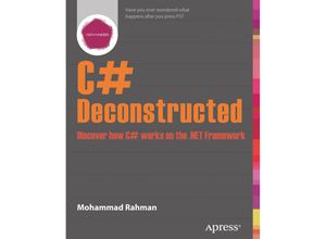 9781430266709 - C# Deconstructed - Mohammad Rahman Kartoniert (TB)