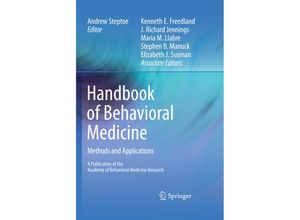 9781441964830 - Handbook of Behavioral Medicine Kartoniert (TB)