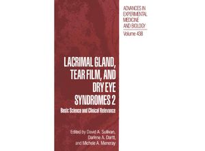 9781461374459 - Lacrimal Gland Tear Film and Dry Eye Syndromes 2 Kartoniert (TB)