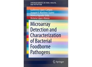 9781461432494 - SpringerBriefs in Food Health and Nutrition   Microarray Detection and Characterization of Bacterial Foodborne Pathogens - Guillermo López-Campos Joaquín V Martínez-Suárez Mónica Aguado-Urda Victoria López-Alonso Kartoniert (TB)