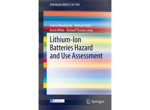 9781461434856 - SpringerBriefs in Fire   Lithium-Ion Batteries Hazard and Use Assessment - Celina Mikolajczak Richard Thomas Long Kevin White Michael Kahn Kartoniert (TB)