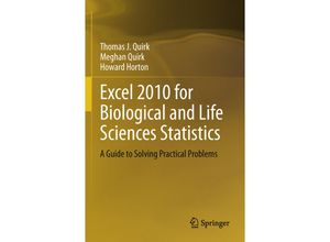 9781461457787 - Excel 2010 for Biological and Life Sciences Statistics - Thomas J Quirk Meghan Quirk Howard Horton Kartoniert (TB)