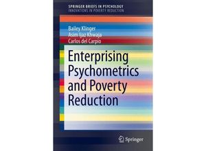 9781461472261 - SpringerBriefs in Psychology   Enterprising Psychometrics and Poverty Reduction - Bailey Klinger Asim Ijaz Khwaja Carlos Del Carpio Kartoniert (TB)