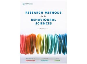 9781473774032 - Research Methods For The Behavioural Sciences - Tim Rakow Frederick Gravetter Lori-Ann Forzano Kartoniert (TB)