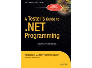 9781484220146 - A Testers Guide to NET Programming - Joe Sweeney Randal Root Kartoniert (TB)