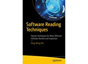 9781484223451 - Software Reading Techniques - Yang-Ming Zhu Kartoniert (TB)