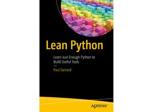 9781484223840 - Lean Python - Paul Gerrard Kartoniert (TB)