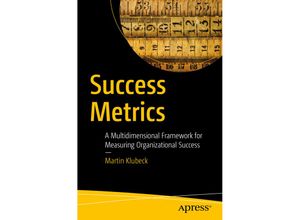 9781484225851 - Success Metrics - Martin Klubeck Kartoniert (TB)