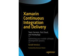 9781484227152 - Xamarin Continuous Integration and Delivery - Gerald Versluis Kartoniert (TB)