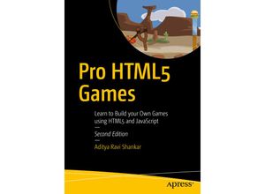 9781484229095 - Pro HTML5 Games - Aditya Ravi Shankar Kartoniert (TB)