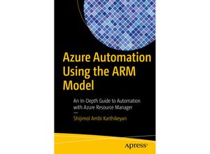 9781484232187 - Azure Automation Using the ARM Model - Shijimol Ambi Karthikeyan Kartoniert (TB)