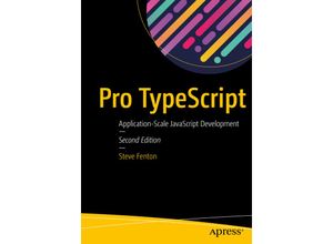 9781484232484 - Pro TypeScript - Steve Fenton Kartoniert (TB)