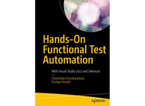 9781484244104 - Hands-On Functional Test Automation - Chaminda Chandrasekara Pushpa Herath Kartoniert (TB)